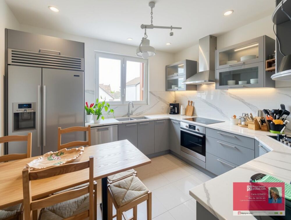Vente Maison Le Blanc-Mesnil  Quartier du Coudray  Maison familiale d'environ 230 m² avec jardin, dépendance Le blanc mesnil