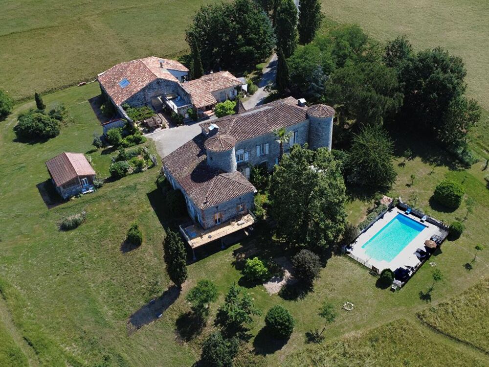 Vente Maison Château authentique du XIIIe siècle avec trois gîtes, piscine et 2 ha Villeneuve sur lot