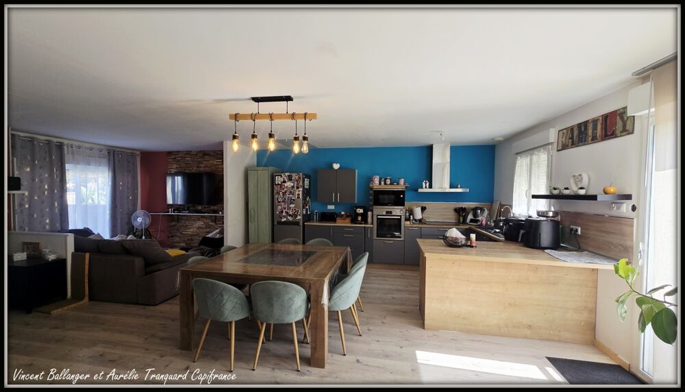 Vente Maison Maison à vendre, 5 pièces, PLAIN-PIED de 115m² , avec CLIMATISATION à LUSSANT (17) Lussant