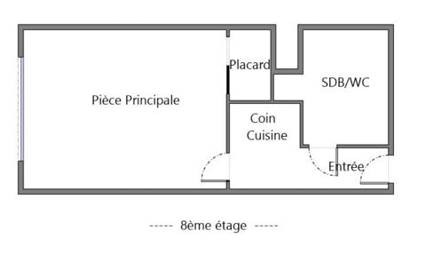  Appartement � louer 1 pi�ce 20 m�