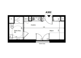  Appartement à vendre 1 pièce 20 m²