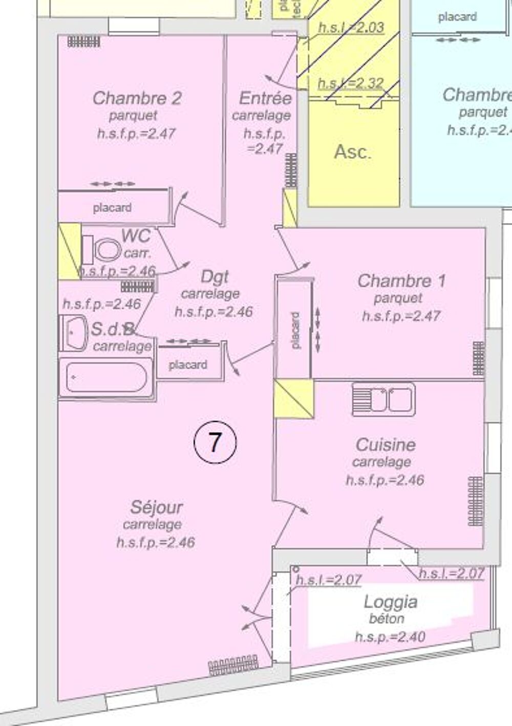Vente Appartement T3 de 64 m² à Vaulx-En-Velin au prix de vente de 136 000 € Vaulx en velin