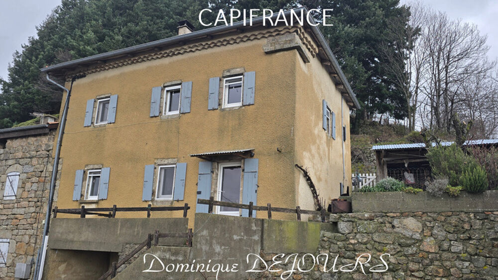 Proche d'Albon d'Ardèche dans la vallée de la Glueyre, maison de 95m² avec un garage, terrasse et terrain