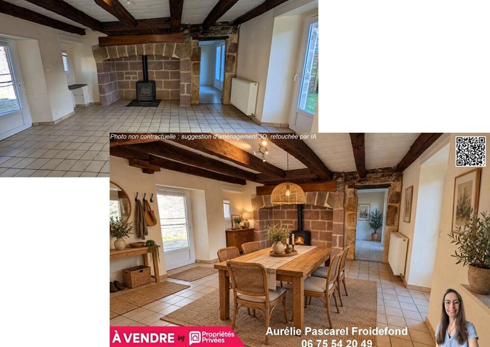 Vente Maison 169 900 Euros - Exclusivité // Maison de village en pierre de pays de 90m² avec dépendances et Jardin -  à 10 min Brive - Malemo Brive la gaillarde
