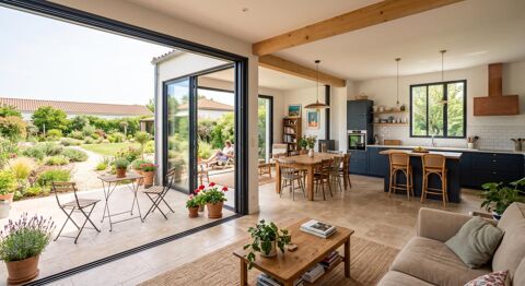   **Opportunité** Superbe maison PLAIN PIED de 4 chambres avec CLIMATISATION, grand jardin + garage et place de stationnement !*** Maison - 5 pièce(s) - 106 m²