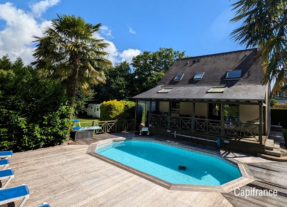 ? Maison 4 chambres avec piscine  1900 m² de terrain  Proximité Bréal-sous-Montfort (4 km)  15 min de Rennes