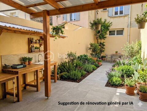   Montagnac centre : Maison de ma�tre de 180 m� avec cour � r�habiliter Maison - 5 pi�ce(s) - 180 m�