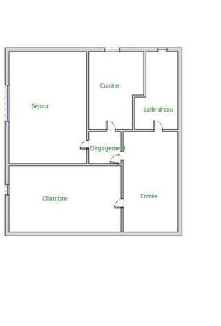  Appartement à louer 2 pièces 55 m²