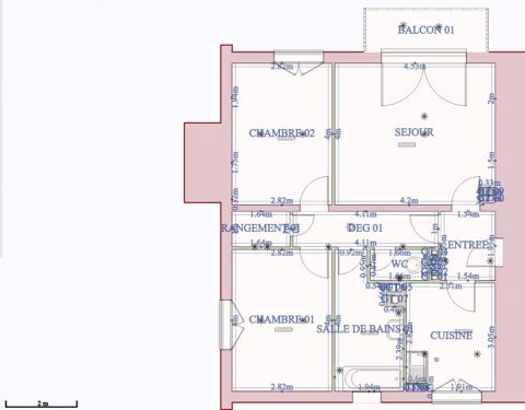  Appartement � louer 3 pi�ces 65 m�