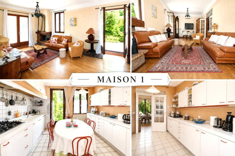 Ensemble immobilier, deux maisons indépendantes sur terrain paysager de 1302 m²