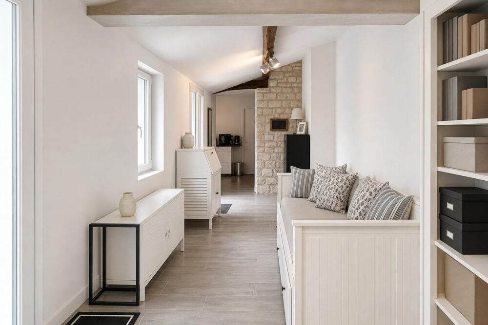Propriété avec maison, grange, hangar, terrain 1672m²