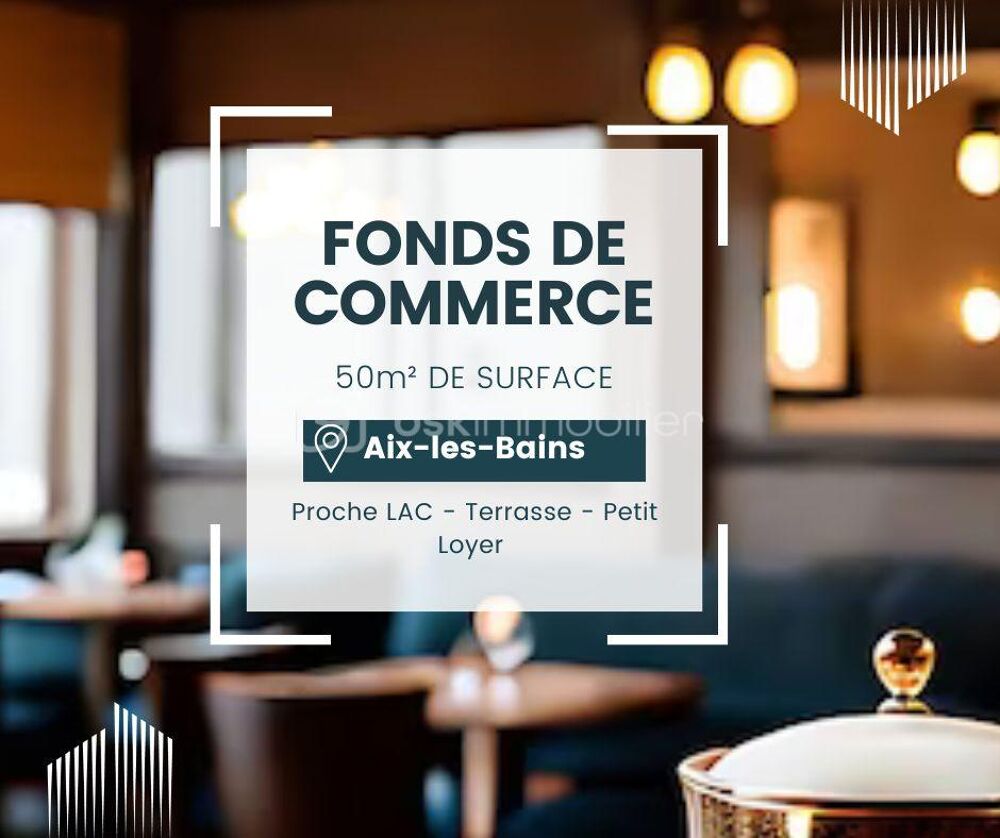  À vendre – Restaurant avec terrasse à Aix-les-Bains, à deux pas du lac du Bourget 