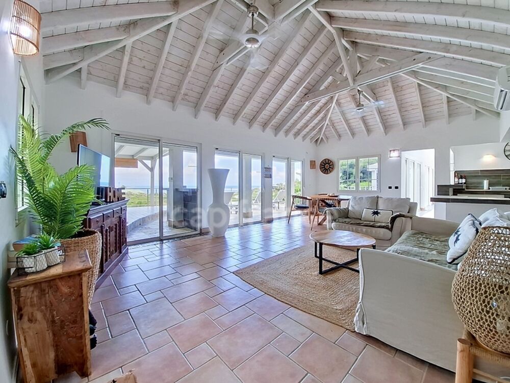 SUPERBE VILLA AVEC VUE MER PANORAMIQUE À VENDRE SUR LES JARDINS DE LA BAIE ORIENTALE, SAINT-MARTIN (97150)