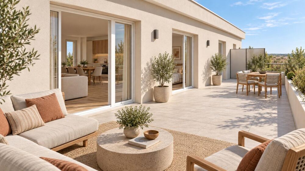 Vente Appartement MAGNIFIQUE T4 AVEC 102 M2 DE TERRASSE Carbon blanc