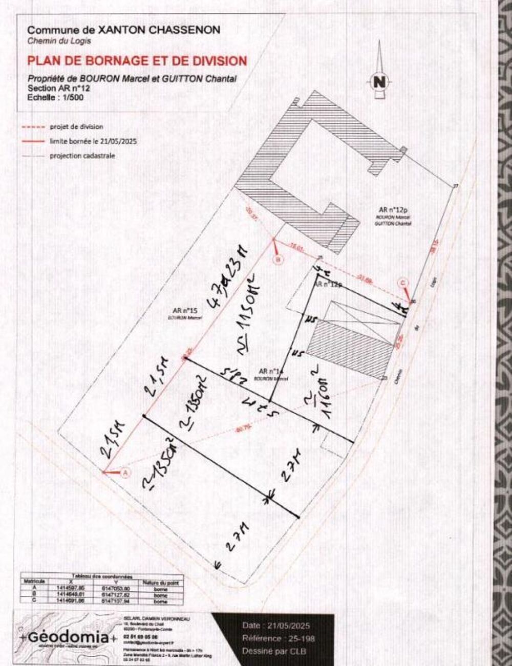 Vente Terrain Terrain 1150m2 Xanton chassenon