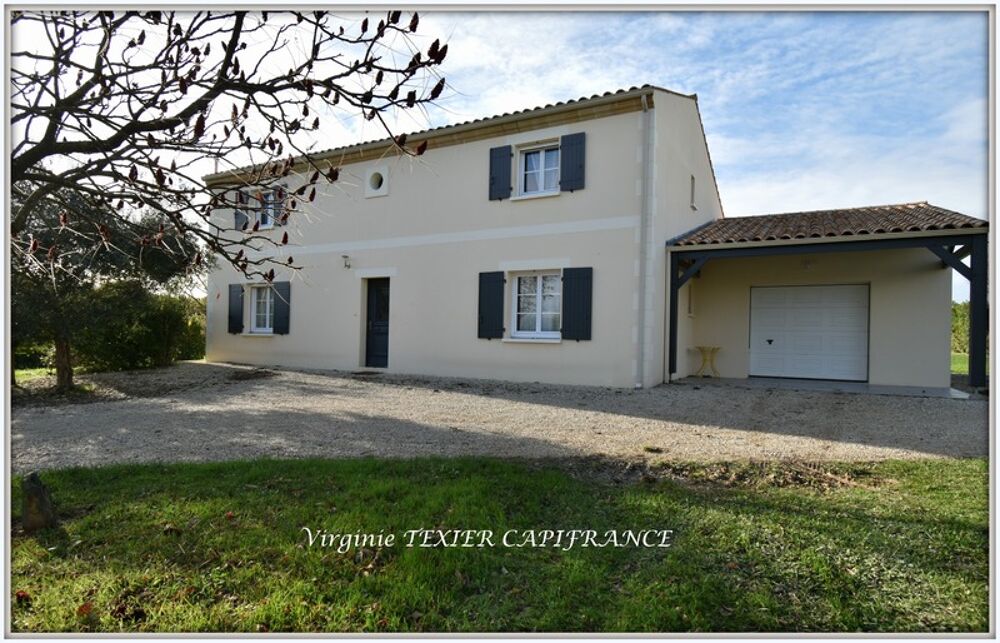 Vente Maison Dpt Charente Maritime (17),  vendre proche de SAINT JEAN D'ANGELY maison P7  sur 2000m de jardin avec garage Saint jean d angely