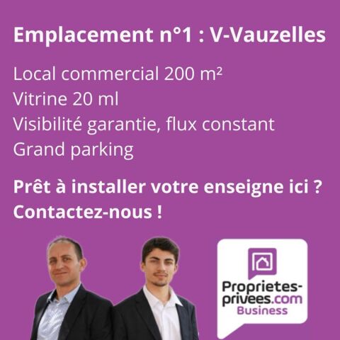EMPLACEMENT N&deg;1 - Local commercial 200 m2 Varennes Vauzelles 3334 58640 Varennes vauzelles