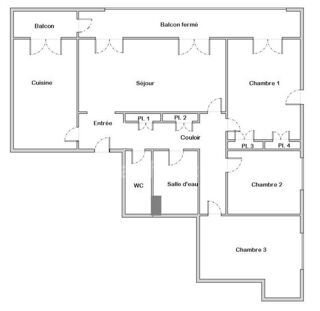  Appartement � vendre 5 pi�ces 98 m�