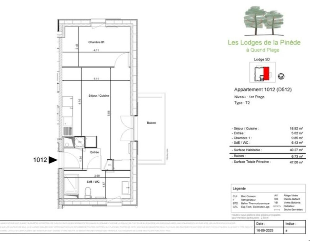 Vente Appartement Les Lodges de la Pinède   Quend-Plage Quend