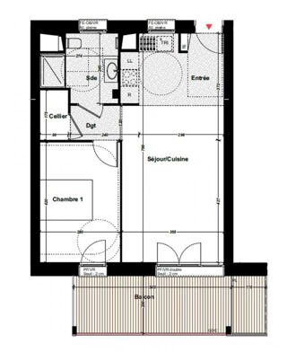  Appartement  vendre 2 pices 49 m