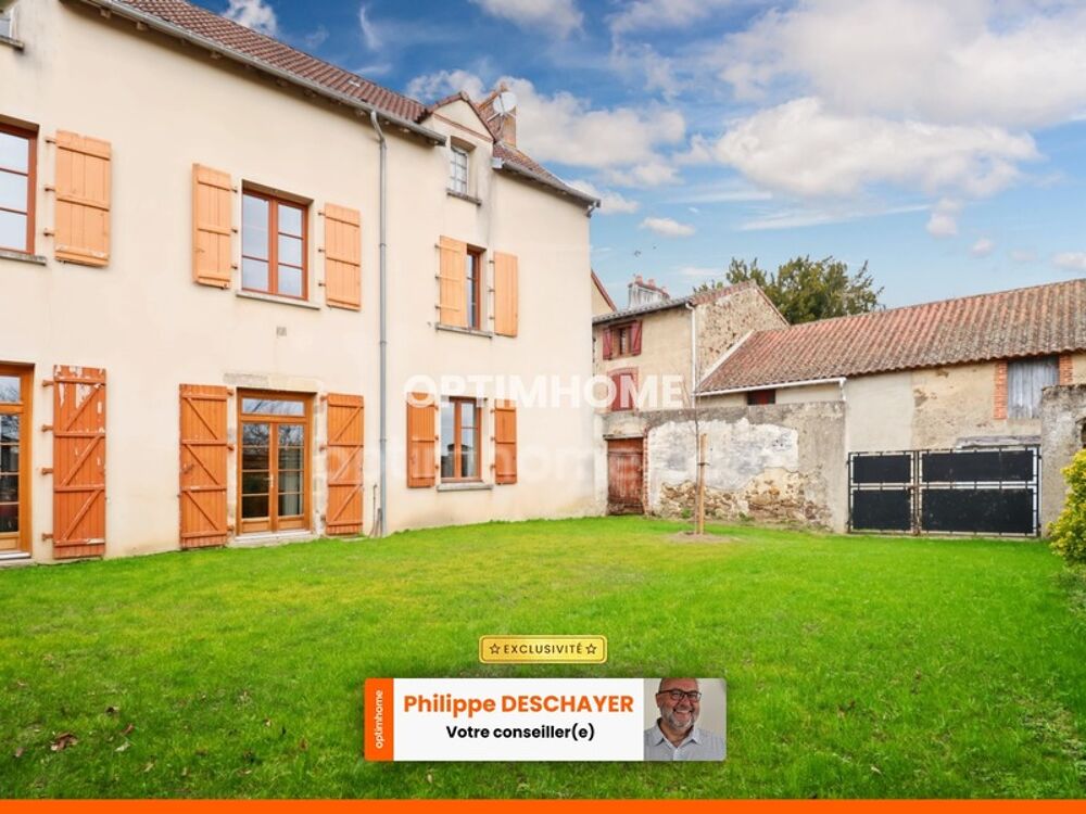 Maison de charme et de caractère 119 m² envrion - 5 Pièces - 4 CHAMBRES sur parcelle 300 m² 87190 MAGNAC LAVAL