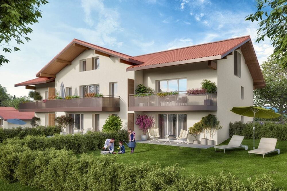 Vente Appartement À vendre – Appartement T3 de 65,82 m² en rez-de-jardin à Lully (74) Bons en chablais