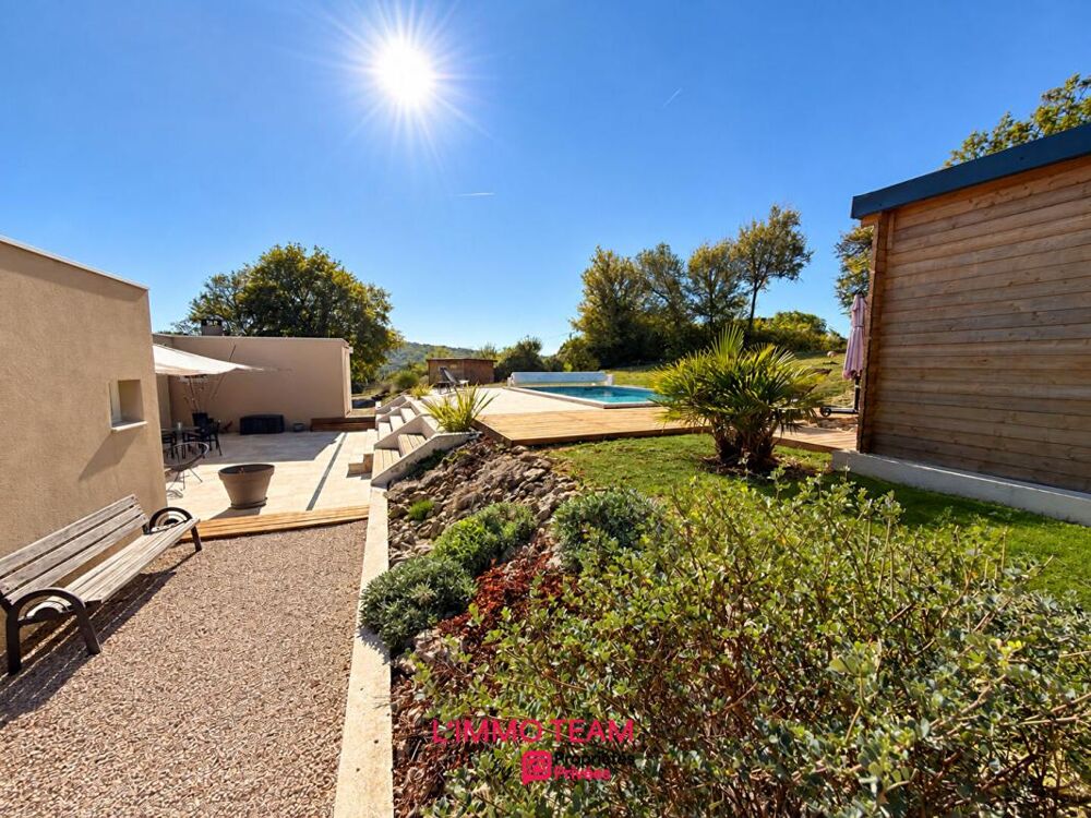 Vente Maison Villa contemporaine T4 avec piscine sur 13000m² de terrain au calme à 10 minutes de CAHORS Lamagdelaine
