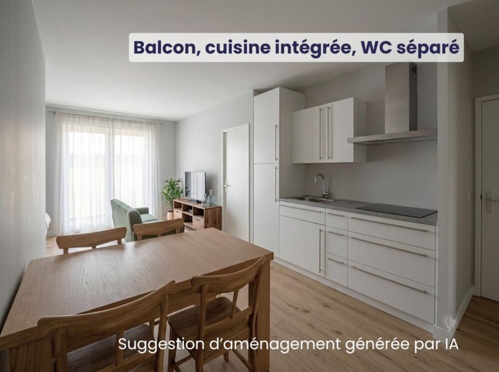 Vente Appartement NEUF - Appartement T2 bis de 39,06 m² avec alcôve, balcon et stationnement - Résidence Reverso à Louviers Louviers