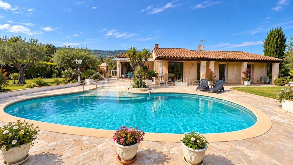 Vente Villa PEYMEINADE – VILLA PROVENÇALE DE PLAIN-PIED 177 m² – PISCINE – VUE DÉGAGÉE – TERRAIN 2330 m² – GARAGES Peymeinade