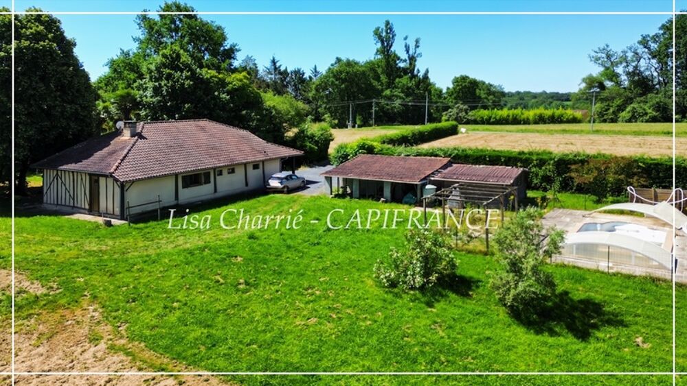 Maison en colombages à vendre 6 pièces proche de NOGARO (32) de 131 m2 habitables sur 18000 m2 de terrain