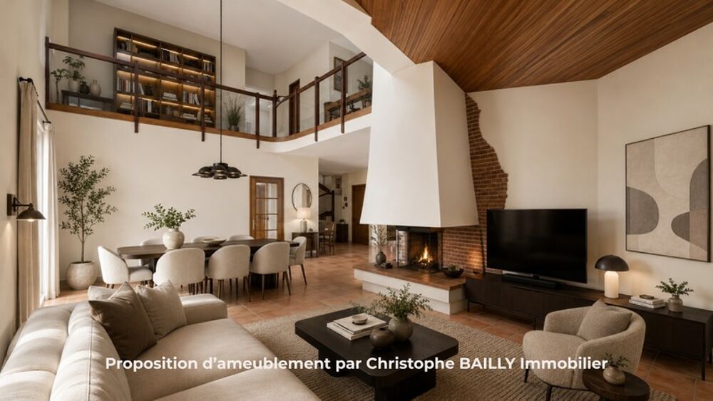 Launaguet, aux portes de Toulouse : villa 223 m² avec séjour cathédrale et piscine