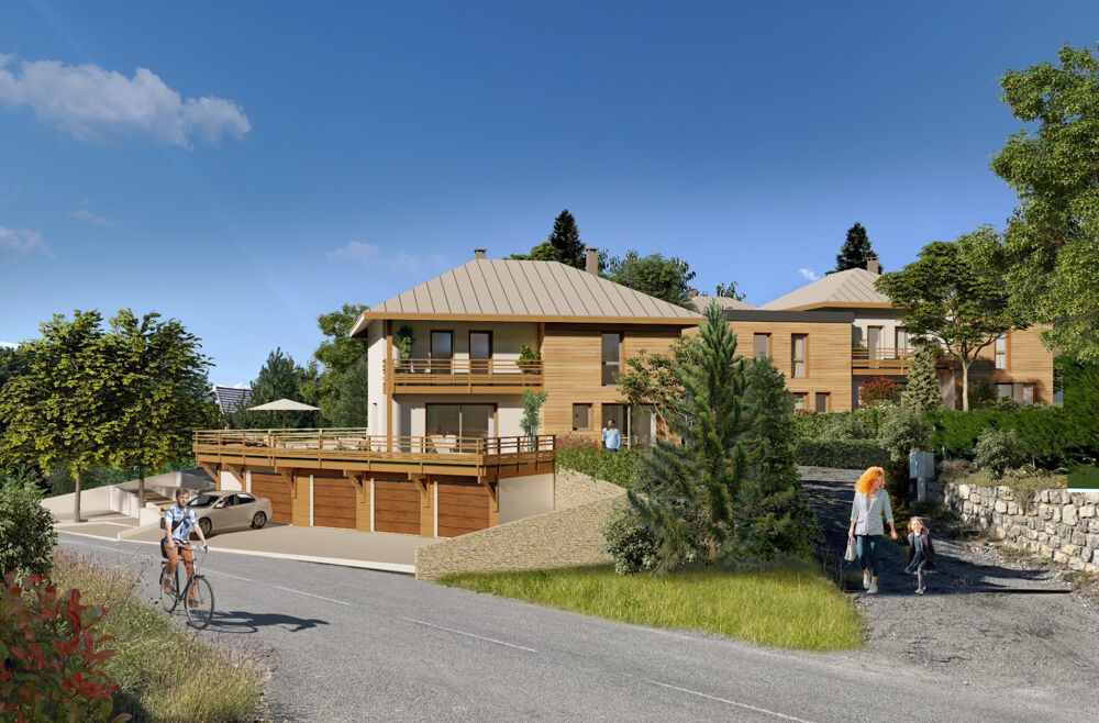 Appartement à vendre 2 pièces avec jardin vue Lac et Montagnes sur SAVINES LE LAC (05) , Dans une résidence en construction styl