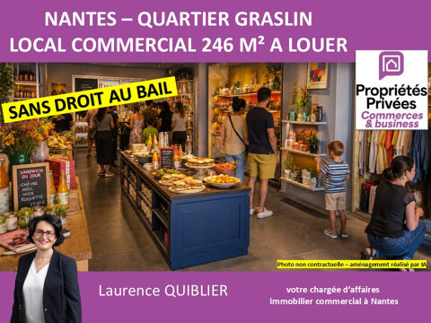 44000 NANTES - GRASLIN - LOCAL COMMERCIAL 246 M&sup2; A LOUER 6500 44000 Nantes