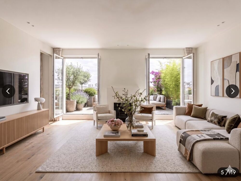 Vente Appartement ** RETOUR A LA VENTE -  4 PIECES exposition SUD OUEST  + BALCON VUE JARDIN - Parking - Coeur de ville et Proche Gare Asnieres sur seine