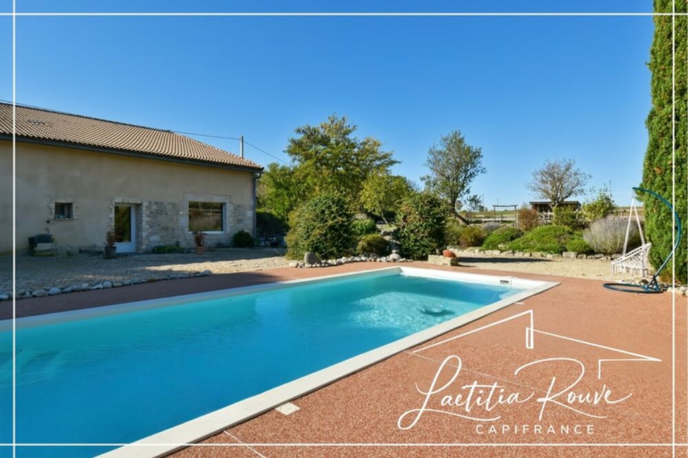 Demeure dexception en pierre 370 m² habitable, Piscine, Pool house, Dépendances, Parc 3 ha avec lac À 25 min dAgen