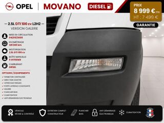 Movano 1&deg; Main / 2.5L CDTI 100cv Pack CLIM L2H2 Gal/Clim/ CT OK ide 2005 occasion 60430 Abbecourt