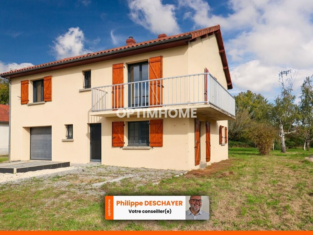 Maison entièrement rénovée sur deux niveaux indépendants de 129 m² - 6 pièces - 3 chambres sur terrain clos de 1744 m² - 87210 L