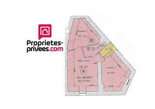  Appartement � vendre 3 pi�ces 46 m�