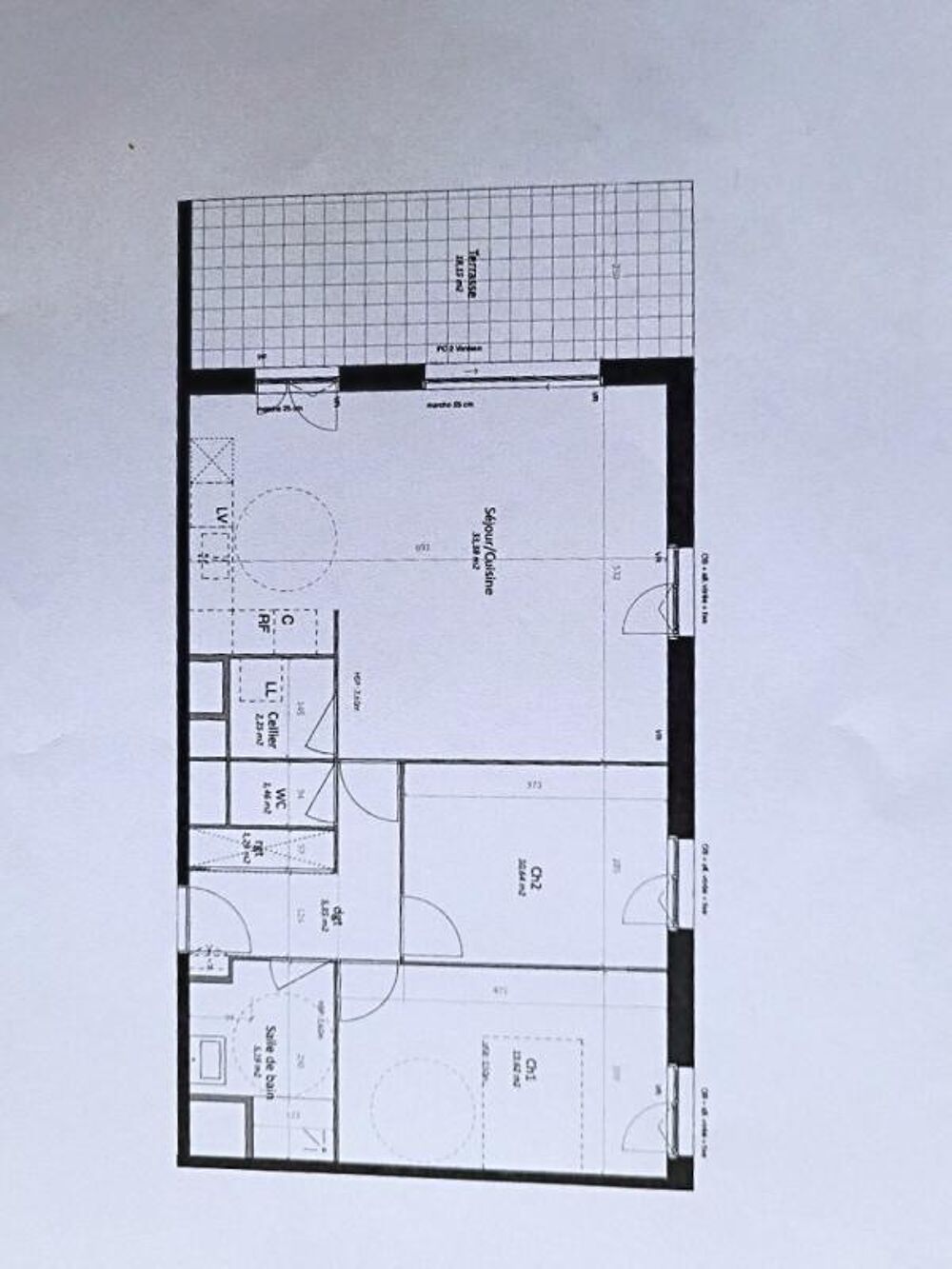 Halluin Appartement récent avec 2 chambres et terrasse 3e et dernier étage
