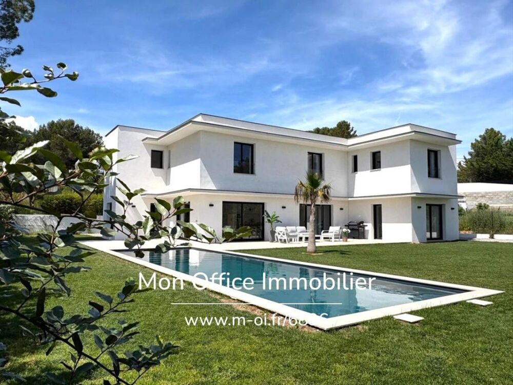 Vente Maison Référence : 6896-VCL. - Contemporaine neuve aux prestations de qualité - Piscine - vue dominante - 13 VENTABREN Ventabren