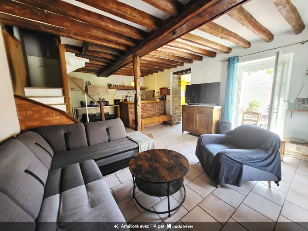 Maison en pierre 3 chambres, cour, garage