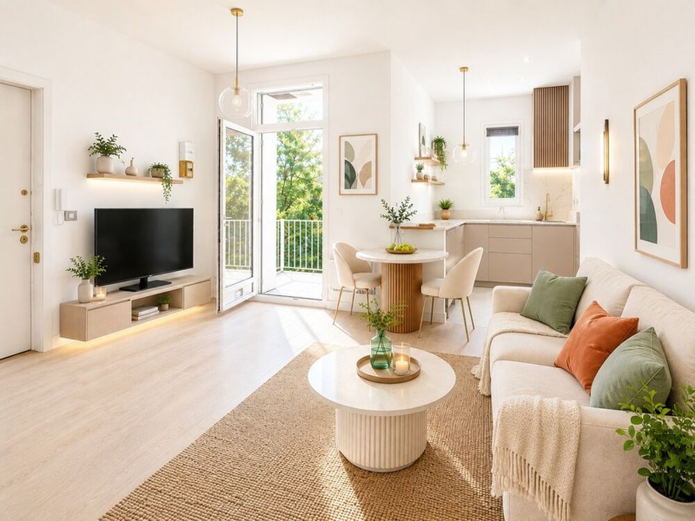 Vente Appartement Studio lumineux avec loggia plein sud – Bordeaux quartier La Bastide / Jardin Botanique Bordeaux