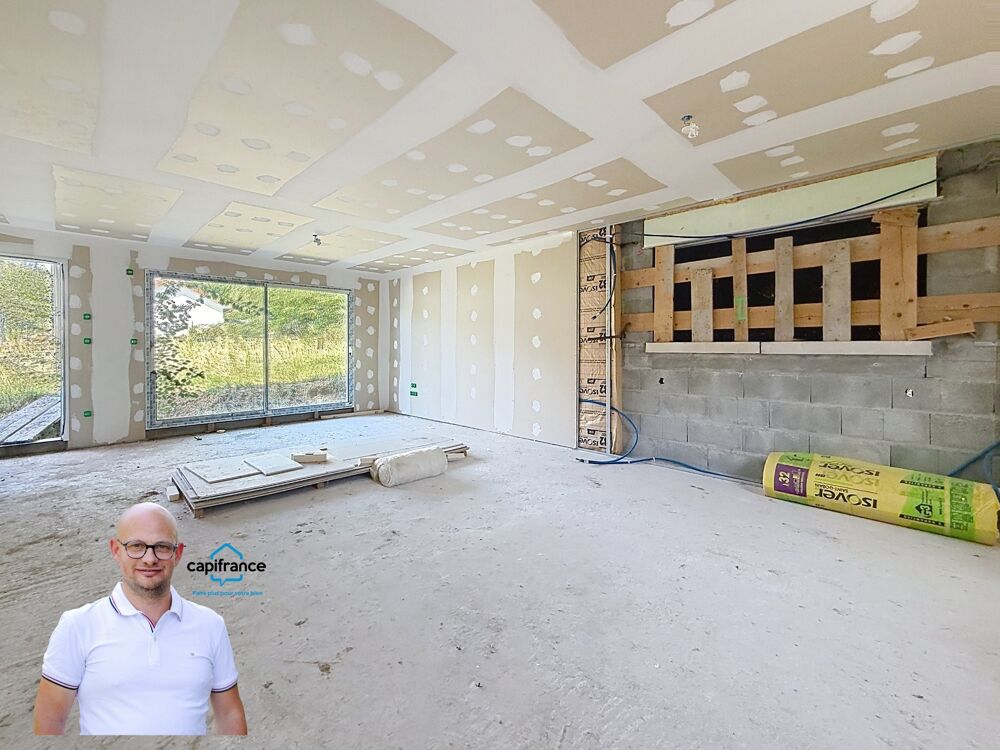 Vente Maison Dpt Isère (38), à vendre LES ABRETS maison P5 de 105,7 m²  - Plain pied A TERMINER Les abrets