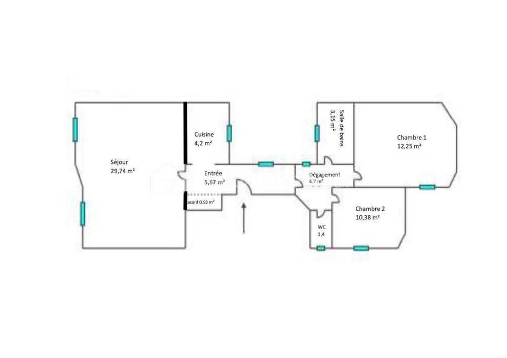 à vendre  Appartement Paris 15