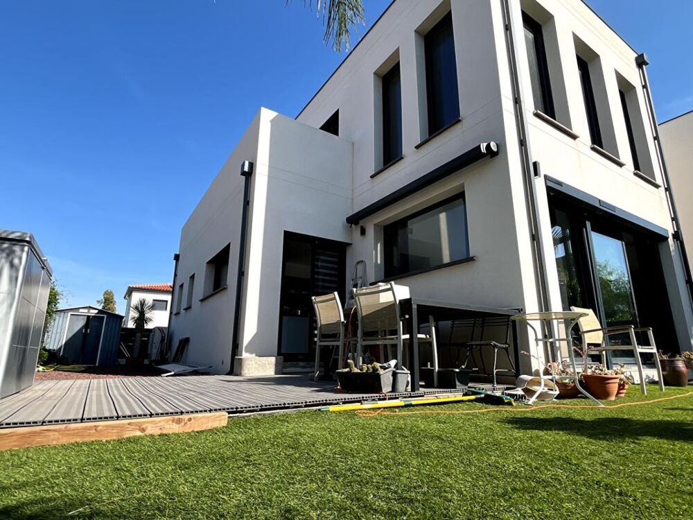 Vente Maison Magnifique maison contemporaine  en R+1 de 120 m² avec piscine sur un terrain de 300 m² en 3 faces Saint cyprien