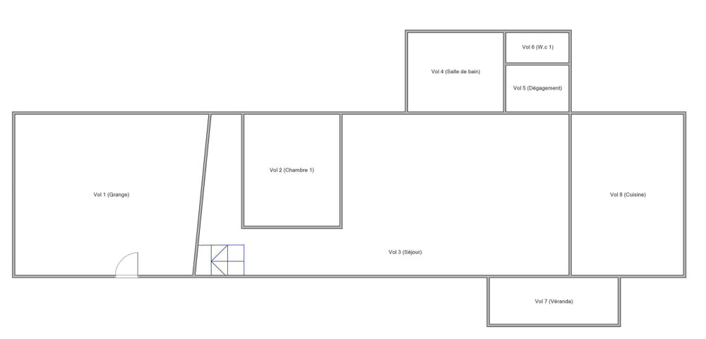 Vente Maison 29270 Cléden Poher longère 3 chambres avec dépendances hangar ateliers 1900 m²  clos Cleden poher