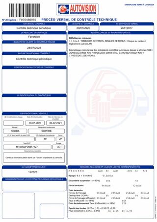 Superb 2l TDI 200cv DSG7 Sportline full option ** rare a ce prix 2022 occasion 60430 Abbecourt