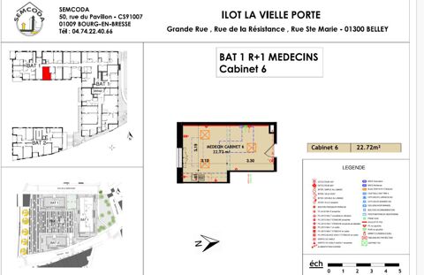 BELLEY - Cabinet M&eacute;decin 437 01000 Belley
