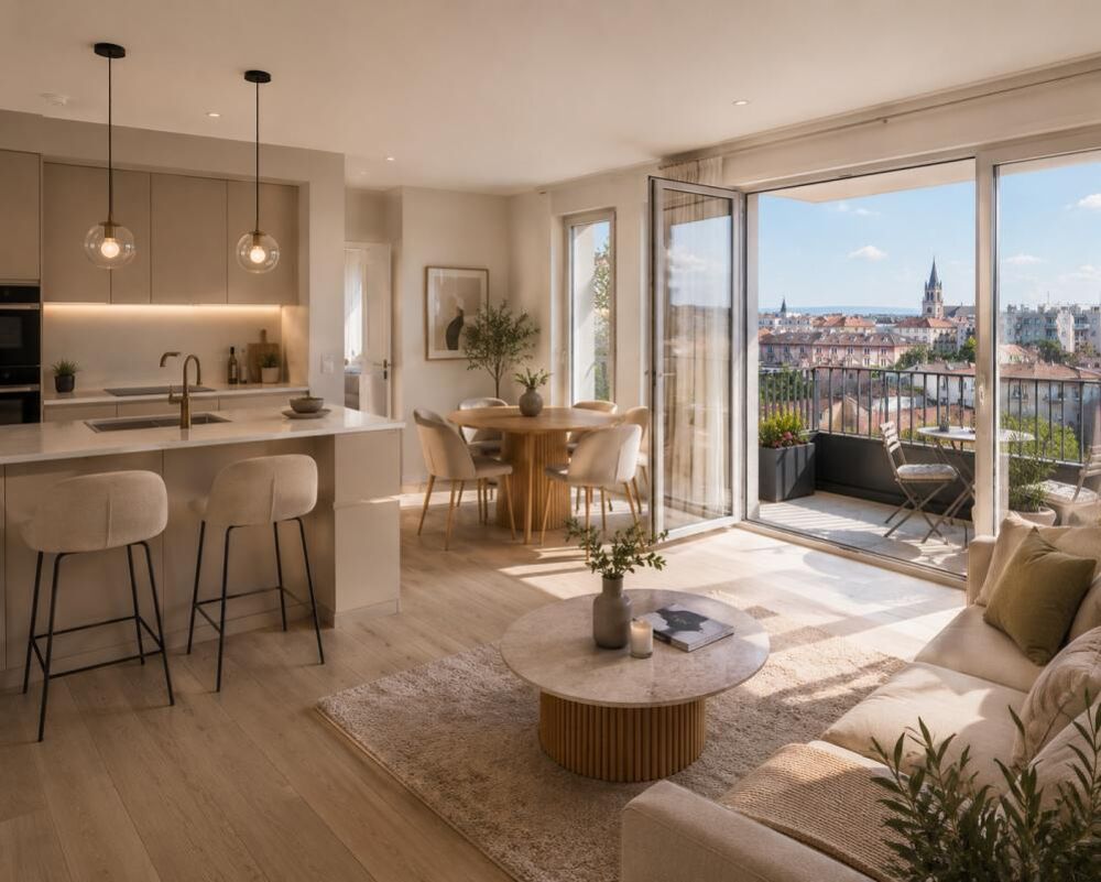 Vente Appartement **BELLE OPPORTUNITÉ - FRAIS DE NOTAIRE OFFERTS - JOLI APPARTEMENT 3 PIÈCES LUMINEUX EN ÉTAGE ÉLEVÉ AVEC EXTÉRIEUR + PARKING À PR Macon