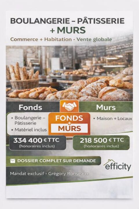 Local commercial 218500 56230 Questembert